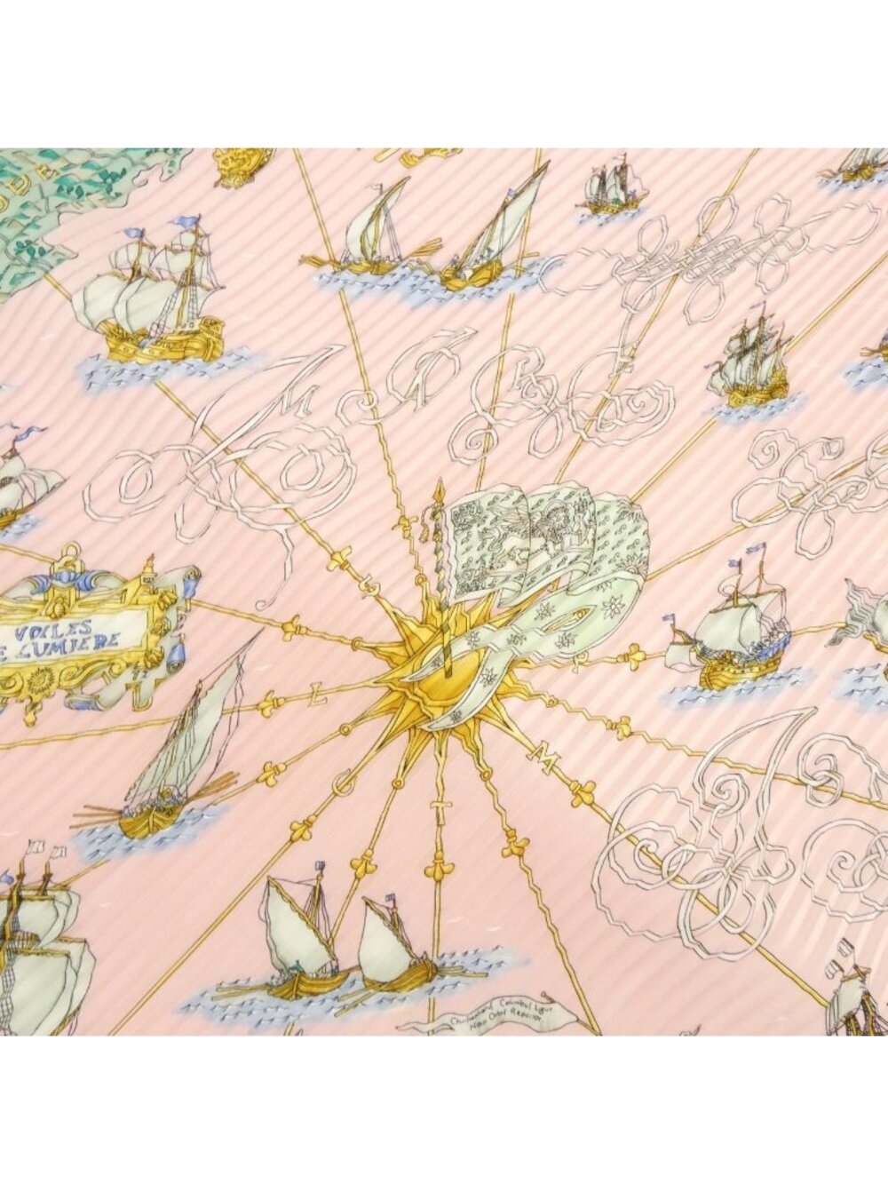 Hermes Pleated Scarf Pink - Picture 3 of 7